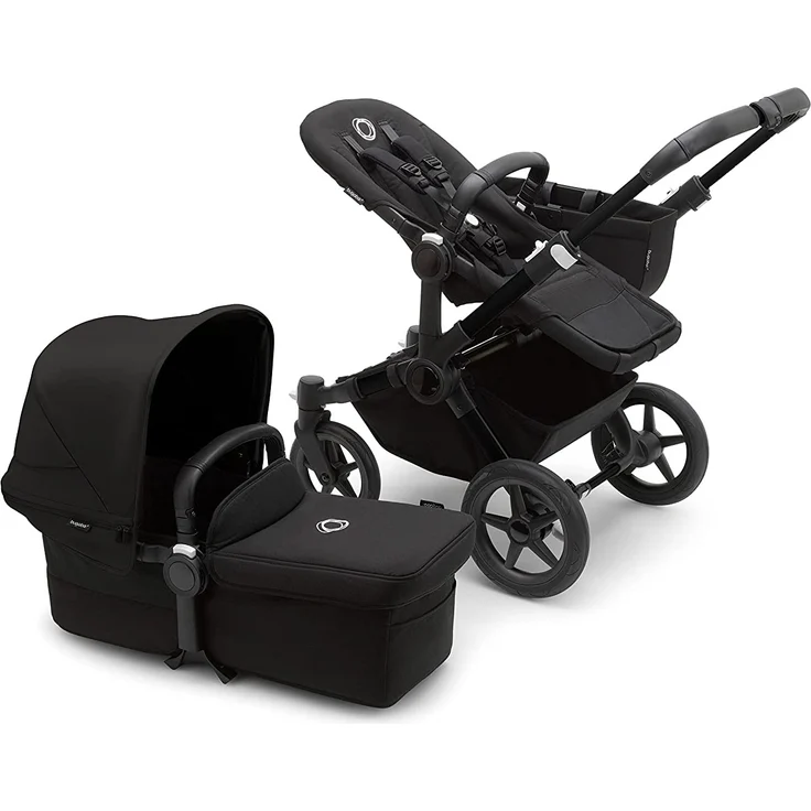 Bugaboo 'Donkey 5 Mono' Kombikinderwagen 2in1 Komplett Schwarz – Bild 1