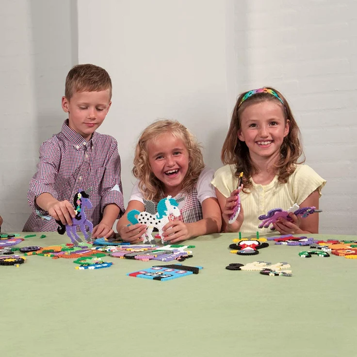 Hama - Bügelperlen Midi, ca. 1000 Perlen in helle Olive – Bild 5