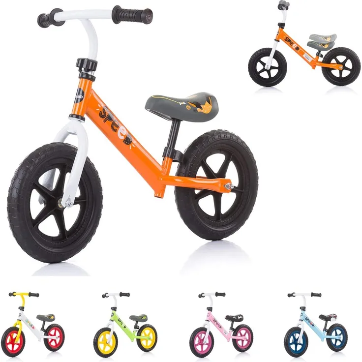 Chipolino, Laufrad Speed 12 Zoll, Gummigriff, Lenkstange Sitz höhenverstellbar orange