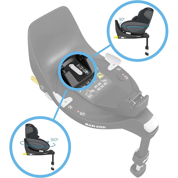 Maxi-Cosi 'Familyfix 360' Basisstation, passend zu Maxi-Cosi Pebble 360, Maxi-Cosi Coral 360 und Maxi-Cosi Pearl 360 – Bild 4