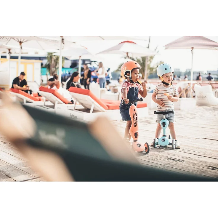 Scoot & Ride 'Highwaykick 1' Kickboard, ab 12 Monaten, 3-fach höhenverstellbar bis 64 cm, 2in1 mit Sitz, max. belastbar bis 50 kg, blueberry – Bild 5