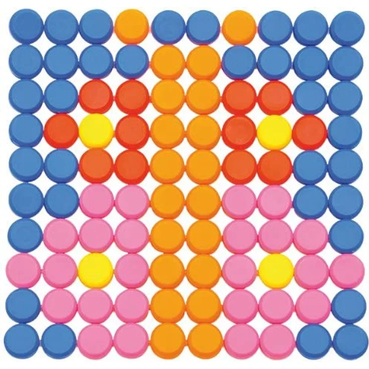 EDUPLAY 120236 - Knopfplatten, 1010-er Set