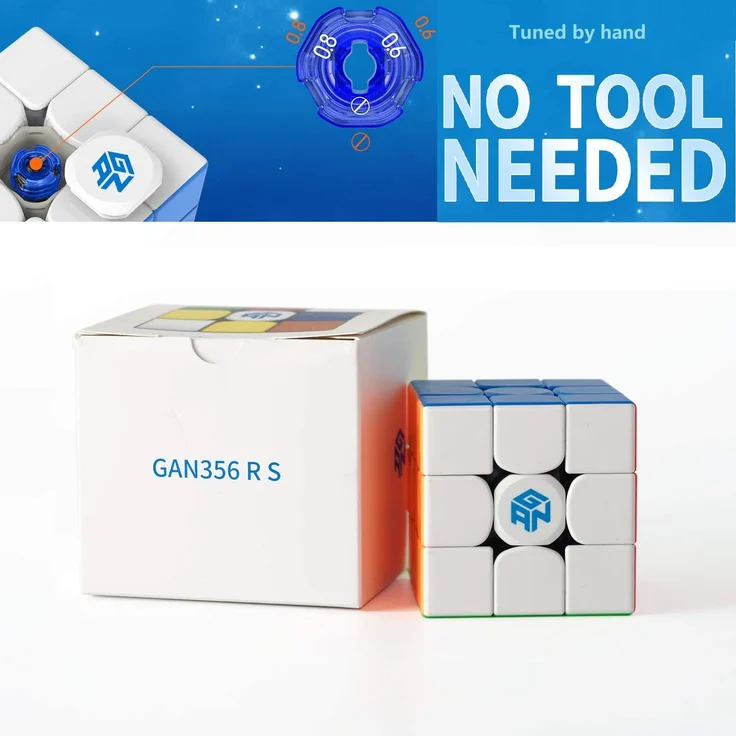 GAN 356 RS, 3x3 Speed Cube Gans 356RS (Stickerlos) – Bild 4