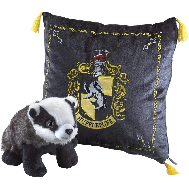 Harry Potter - Hufflepuff Kissen mit Plüschtier