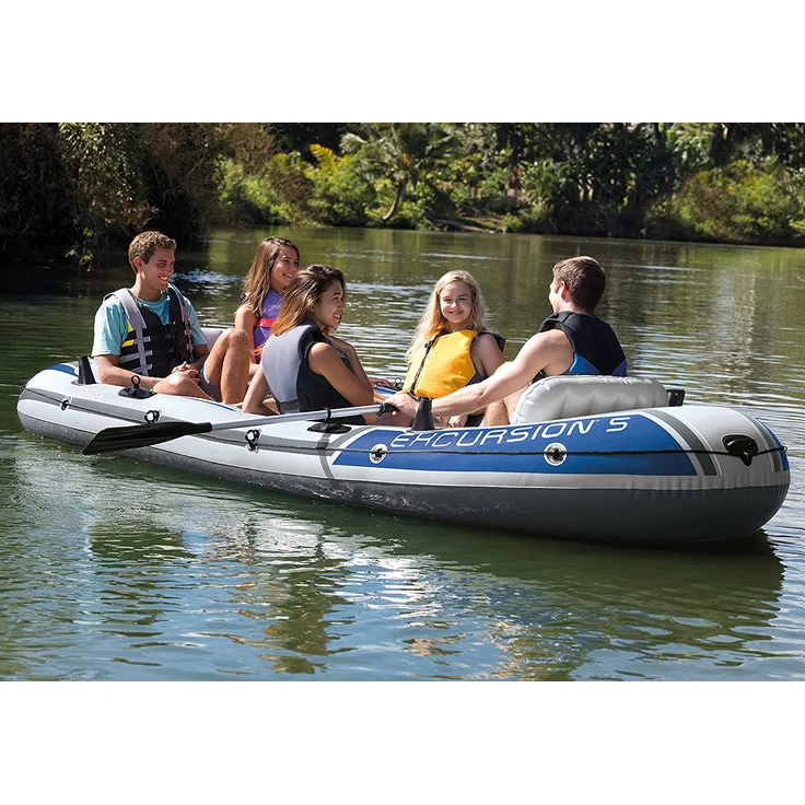 Intex 68325 'Excursion 5', Schlauchboot-Set, tragfähig bis 5 Personen, max. belastbar bis 455 kg – Bild 5
