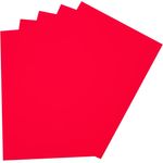 folia 23520 - Moosgummi, 5 Bögen, 2 mm, ca. 29 x 40 cm, hochrot - ideal für vielfältige Bastelarbeiten
