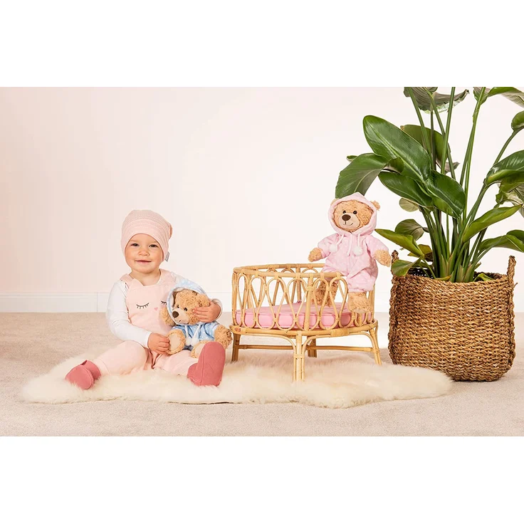 Teddy Hermann Schlafanzugbär, blau, 30 cm – Bild 5