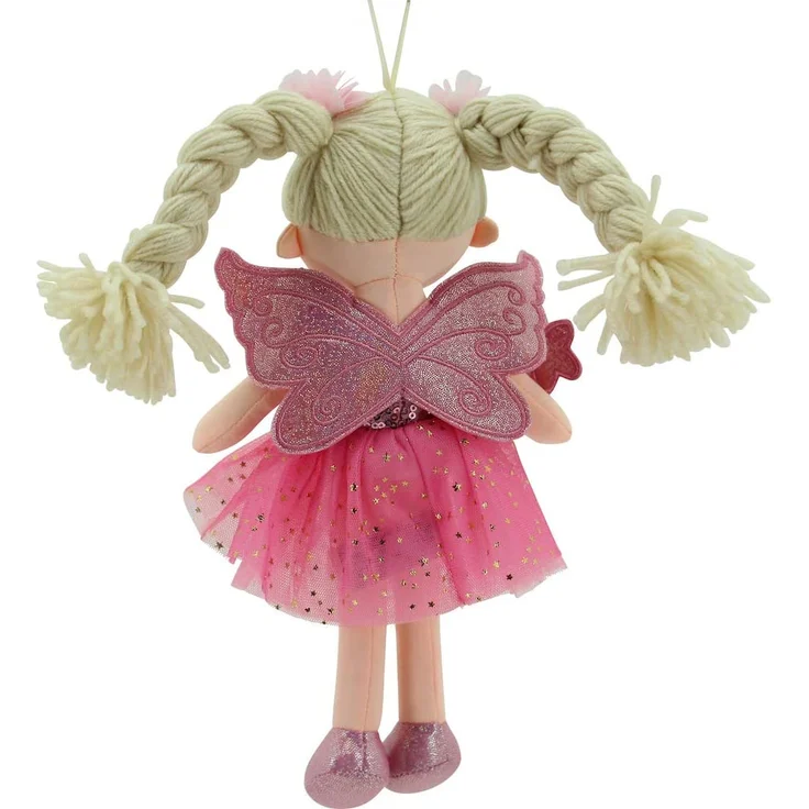 Sweety Toys 11773 Stoffpuppe Fee Plüschtier Prinzessin 30 cm pink – Bild 2