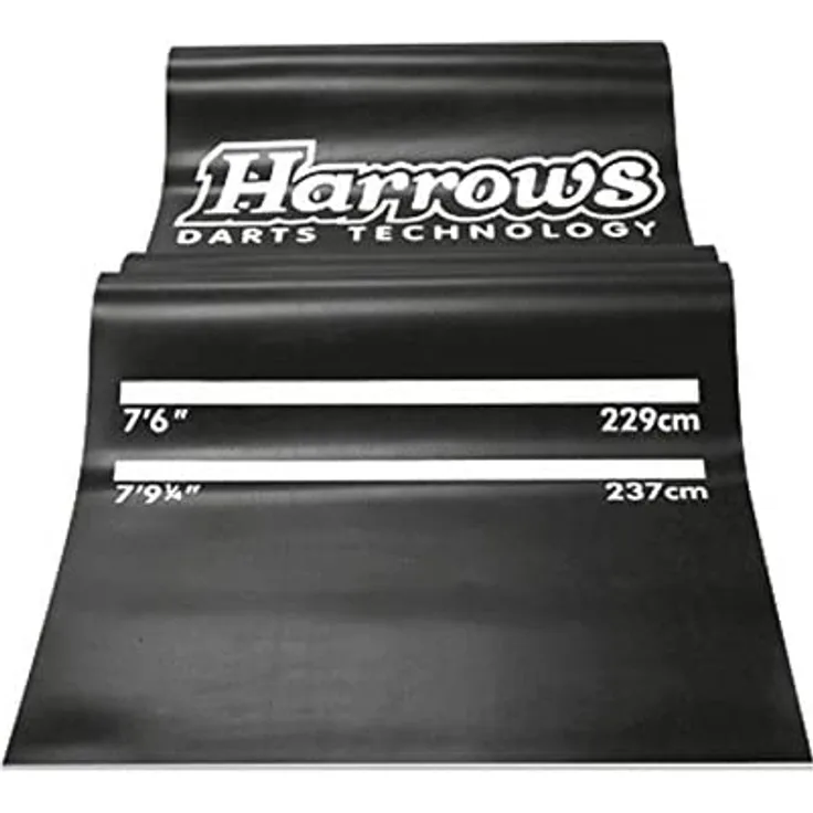 Harrows Dartmatte 300 x 65 cm Gummi schwarz