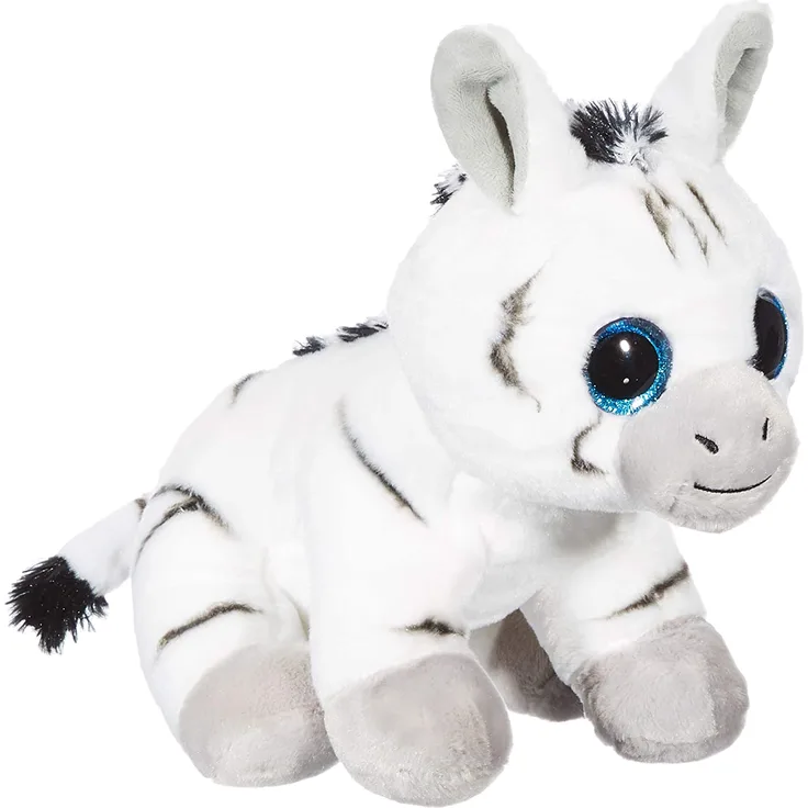 TY T96309 Stripes 96309 Zebra Pluschtier mit Glitzeraugen, Mehrfarbig