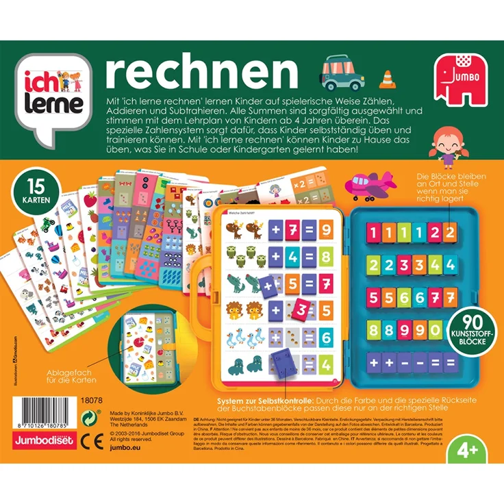 Jumbo Spiele 18078 ich lerne rechnen Lernspiel für Kinder, Ab 4 Jahren – Bild 13