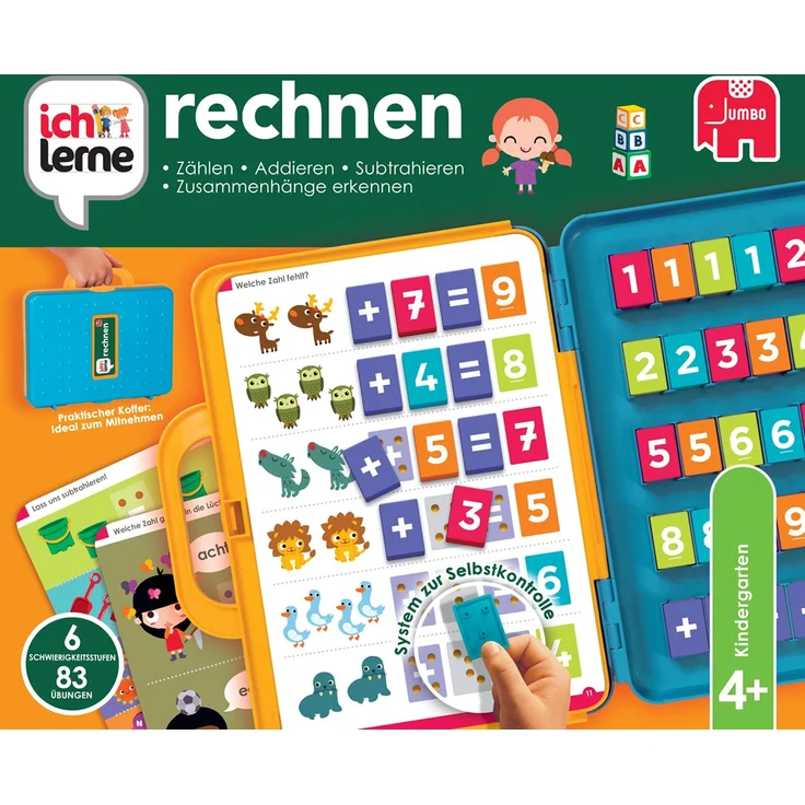 Jumbo Spiele 18078 ich lerne rechnen Lernspiel für Kinder, Ab 4 Jahren – Bild 12