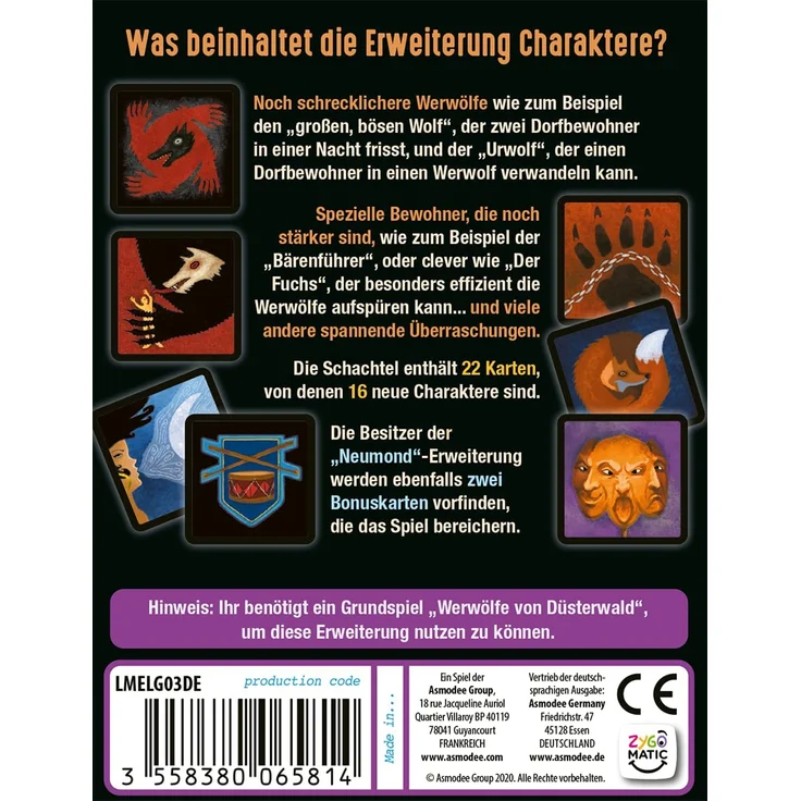 Werwölfe von Düsterwald: Charaktere [2. Erweiterung] – Bild 3