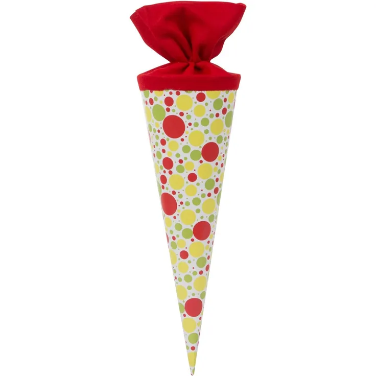 Schultüte 35cm Punkte