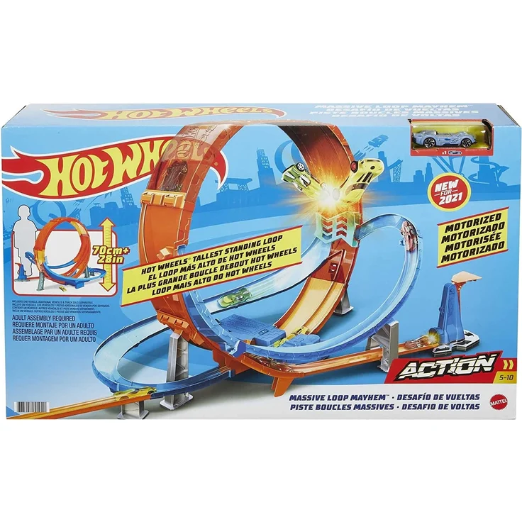 Mattel Hot Wheels Riesen Looping-Crash Trackset – Bild 6