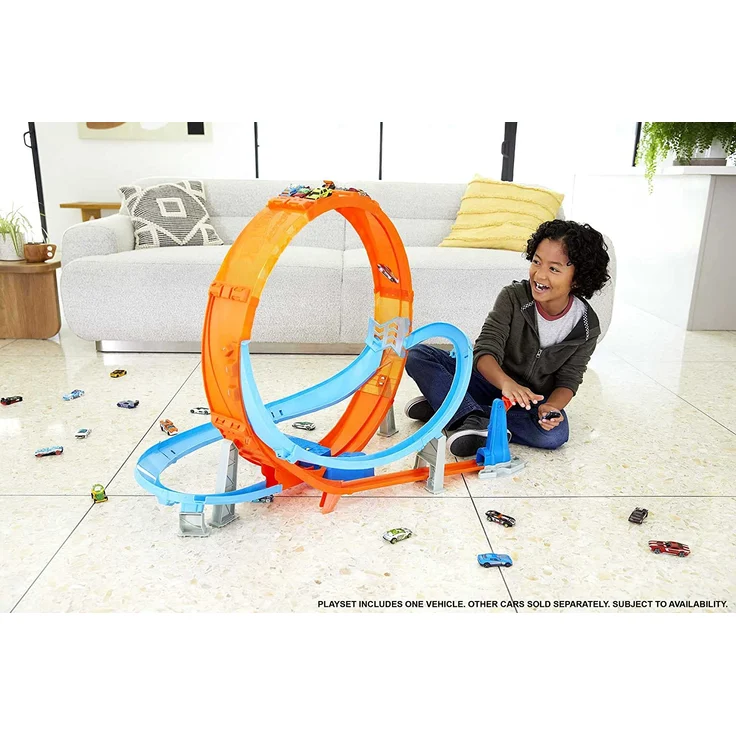 Mattel Hot Wheels Riesen Looping-Crash Trackset – Bild 2