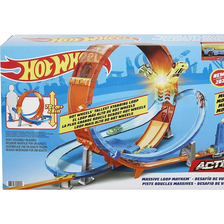 Mattel Hot Wheels Riesen Looping-Crash Trackset – Bild 9