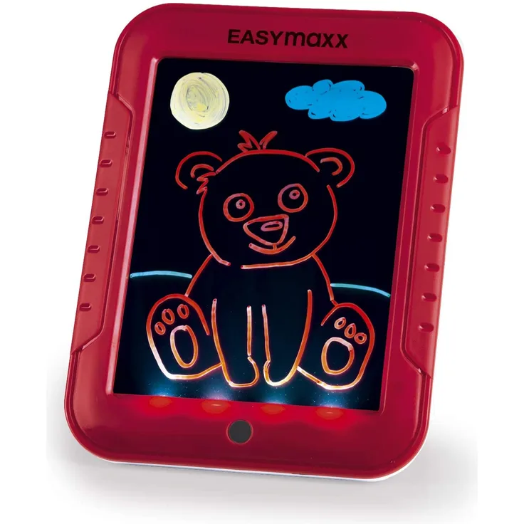 EASYmaxx Malpad Magic Glow 20-tlg. 4,5V rot