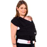 Koala Babycare Tragetuch Baby Neugeborene - Einfach Anzuziehen für Mütter und Väter - Babytrage Multi-Use Bis 9kg - Babytragetuch Schwarz