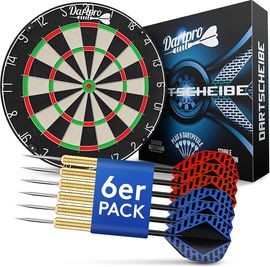 DartPro Dartscheibe mit Pfeilen