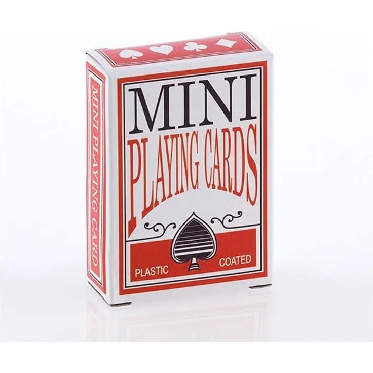 Out of the Blue 'Mini Spielkarten Deck', 6x4 cm, Poker Skat Rommé – Bild 4