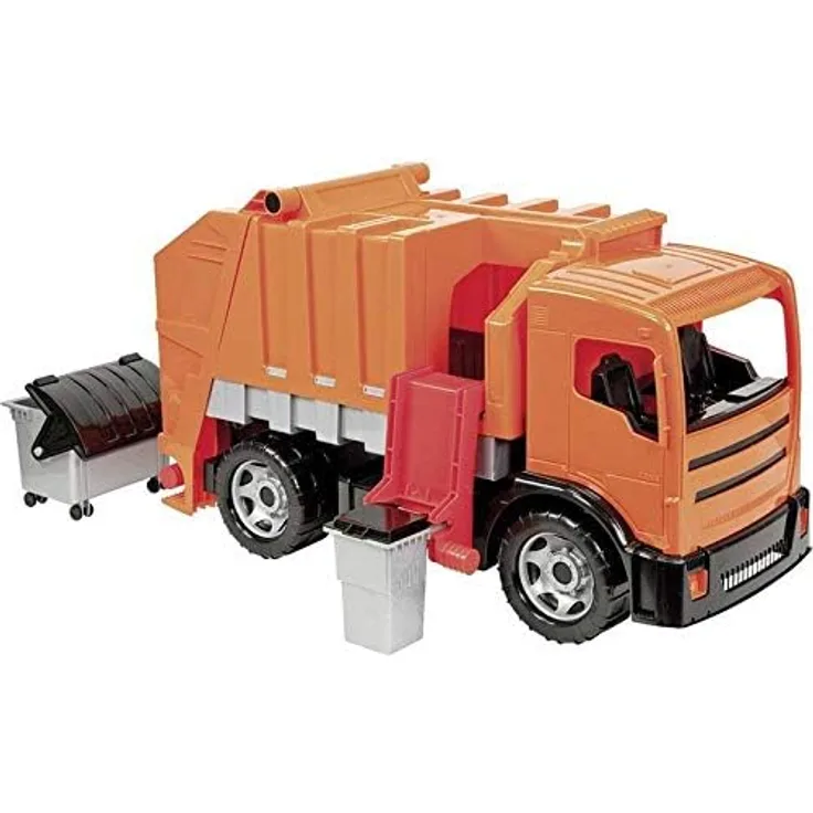 LENA GIGA TRUCKS garbage truck toy vehicle (orange)