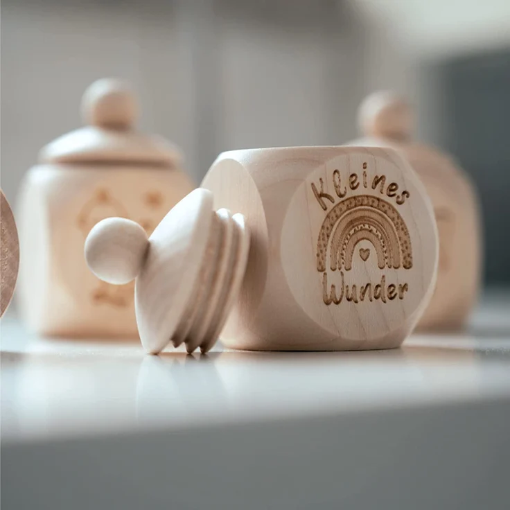 Spruchreif · Milchzahndose aus Holz mit Schraubdeckel und Gravur · Kinder Zahndose für Milchzähne zur Aufbewahrung perfekt als kleines Geschenk · Zahnfee - Preisvergleich – Bild 4