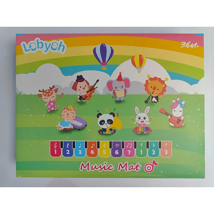 Lobyoh Baby Musikmatte Klaviermatte mit 8 Musikinstrumente, Keyboard Kinder Tanzmatte, Spielzeug Geschenk für Kleinkinder Jungen Mädchen - Preisvergleich – Bild 7