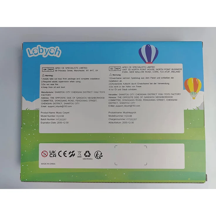 Lobyoh Baby Musikmatte Klaviermatte mit 8 Musikinstrumente, Keyboard Kinder Tanzmatte, Spielzeug Geschenk für Kleinkinder Jungen Mädchen - Preisvergleich – Bild 8