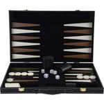 Engelhart - Tolles Backgammon-Spiel aus Holz mit Kunstleder-Lackierungen - 250504