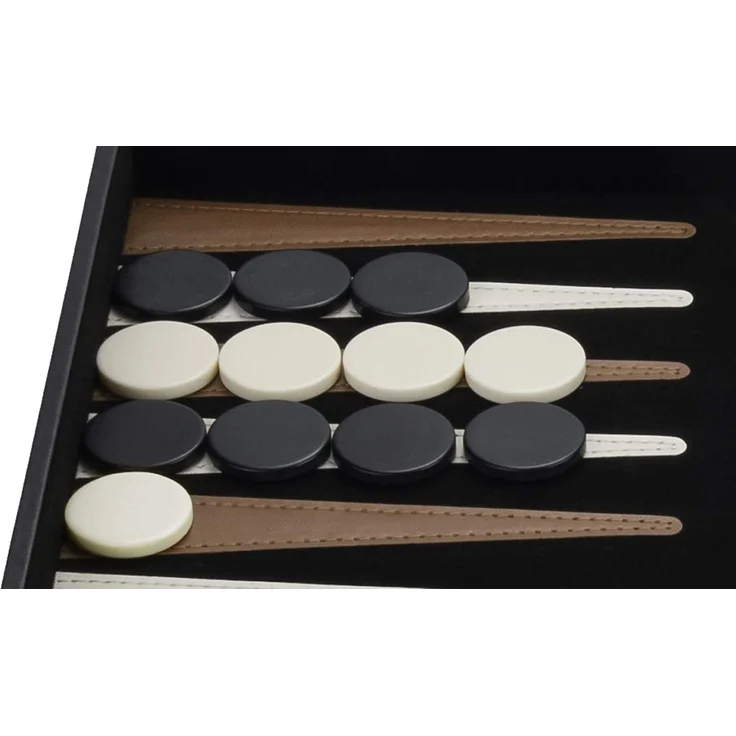 Engelhart - Tolles Backgammon-Spiel aus Holz mit Kunstleder-Lackierungen - 250504 – Bild 6