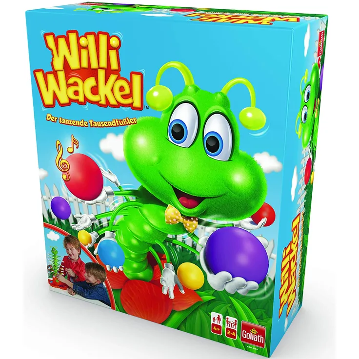Goliath - Willi Wackel - lustiges Aktionsspiel - tanzender Tausendfüßler als Geschicklichkeits-Spiel - ab 4 Jahren