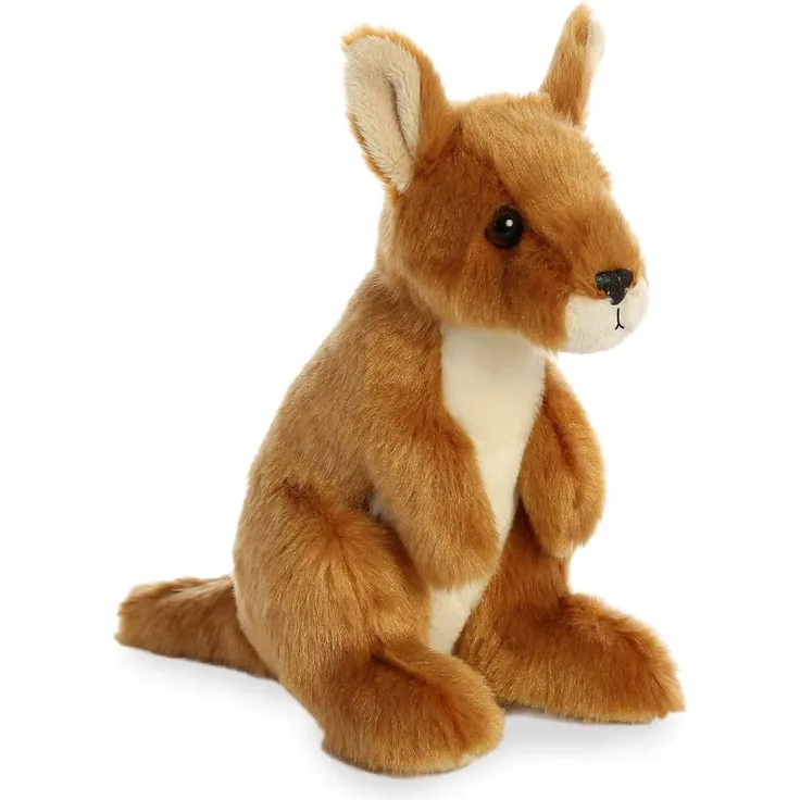 Aurora, 31753, Mini Flopsies Känguru,20cm, Plüschtier, braun