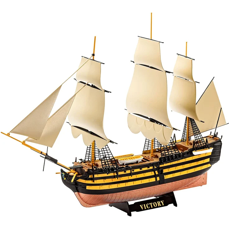 Revell Modellbausatz Schiff 1:450 - HMS Victory im Maßstab 1:450, Level 3, originalgetreue Nachbildung mit vielen Details, Segelschiff, 05819 - Preisvergleich – Bild 3