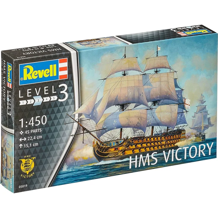 Revell Modellbausatz Schiff 1:450 - HMS Victory im Maßstab 1:450, Level 3, originalgetreue Nachbildung mit vielen Details, Segelschiff, 05819 - Preisvergleich – Bild 10