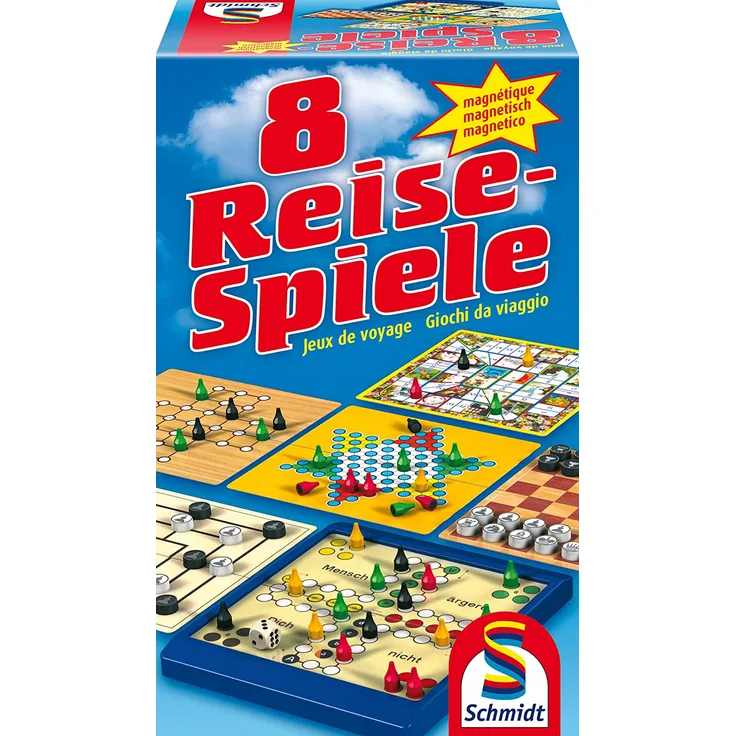Schmidt Spiele - 8 Reise-Spiele, magnetisch