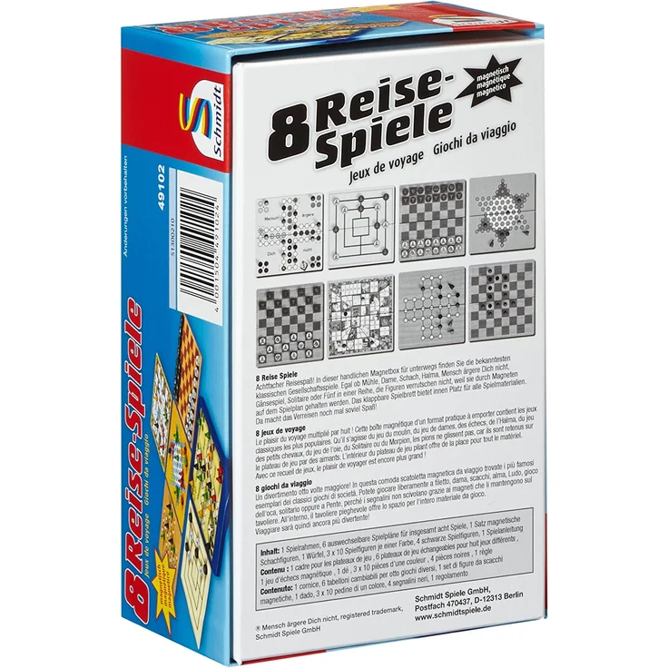 Schmidt Spiele - 8 Reise-Spiele, magnetisch – Bild 2