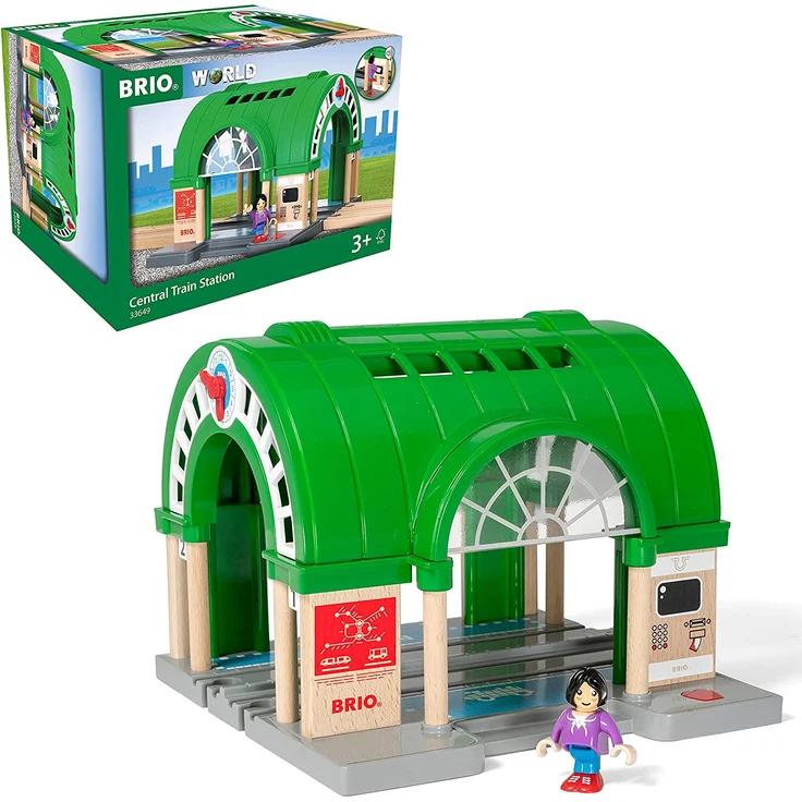 BRIO Bahn 33649 - Neuer Hauptbahnhof mit Ticketautomat – Bild 1