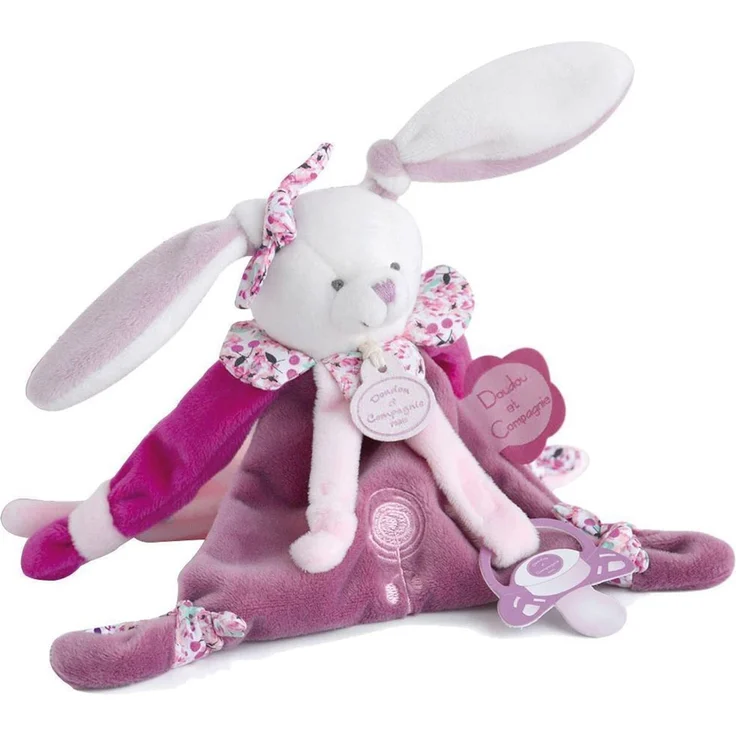Kirsche Hase mit Schnullerhalter 17cm – Bild 2