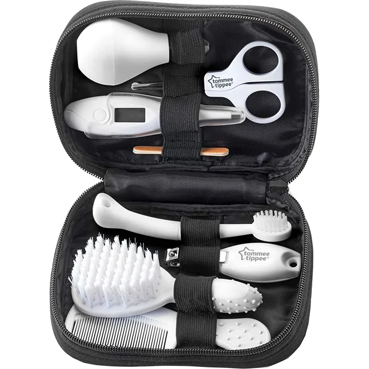 Tommee Tippee Babypflegeset mit 9 Gesundheits- und Pflegezubehör und Tragetasche