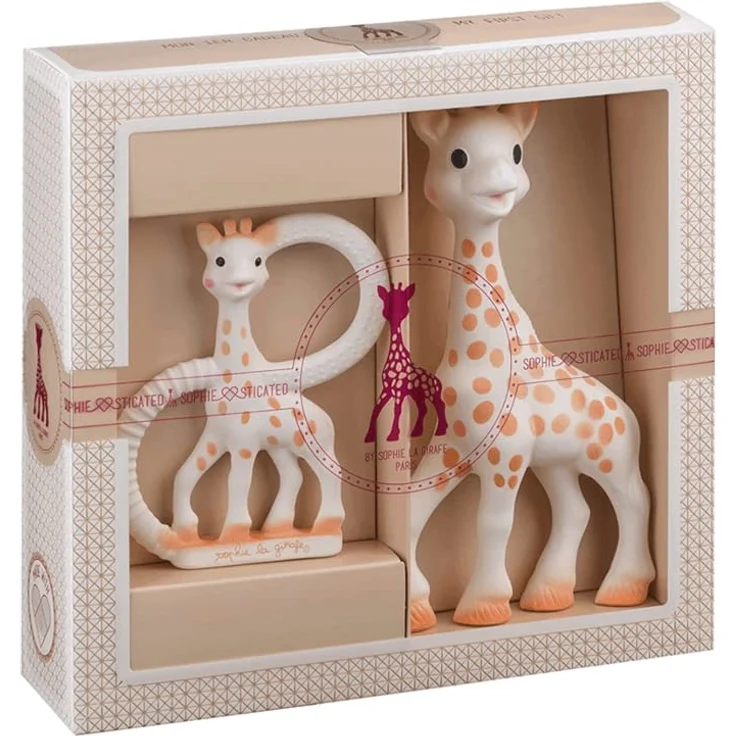 Vulli 000001 Geschenkset Geburt Sophie die Giraffe + Beißring, beige – Bild 11