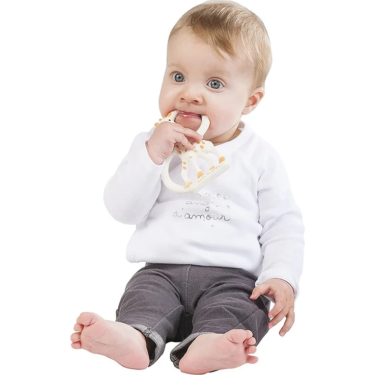 Vulli 000001 Geschenkset Geburt Sophie die Giraffe + Beißring, beige – Bild 5