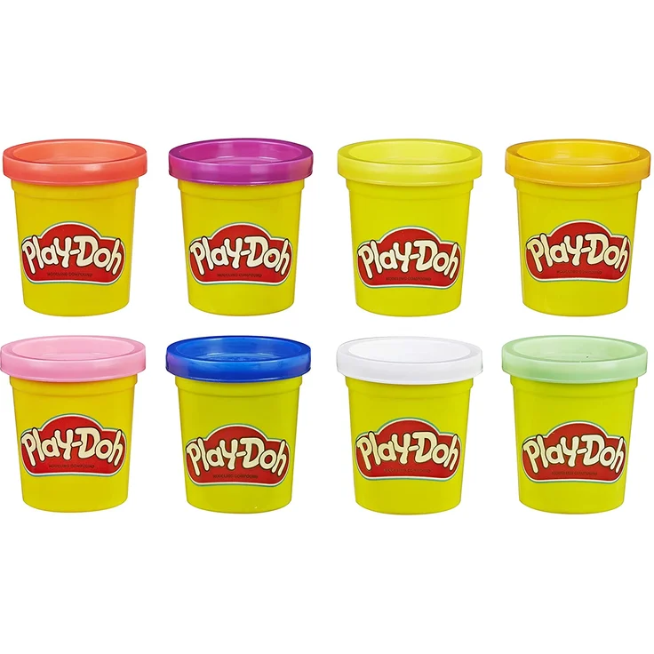 Play-Doh 8er Pack, Knete in Regenbogen Farben, für fantasievolles und kreatives Spielen, bunt - Preisvergleich – Bild 4