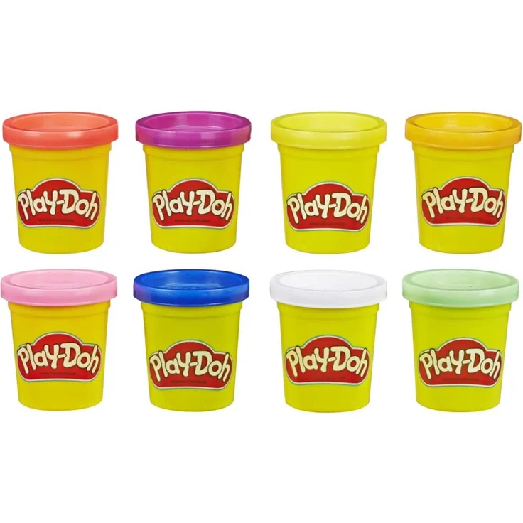 Play-Doh 8er Pack, Knete in Regenbogen Farben, für fantasievolles und kreatives Spielen, bunt - Preisvergleich – Bild 1