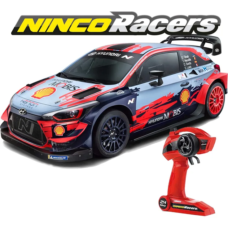 Ninco (NH93163) NincoRacers Hyundai I20 WRC Autoradio-Steuerung, Akku und Ladegerät im Lieferumfang enthalten, ab 6 Jahren