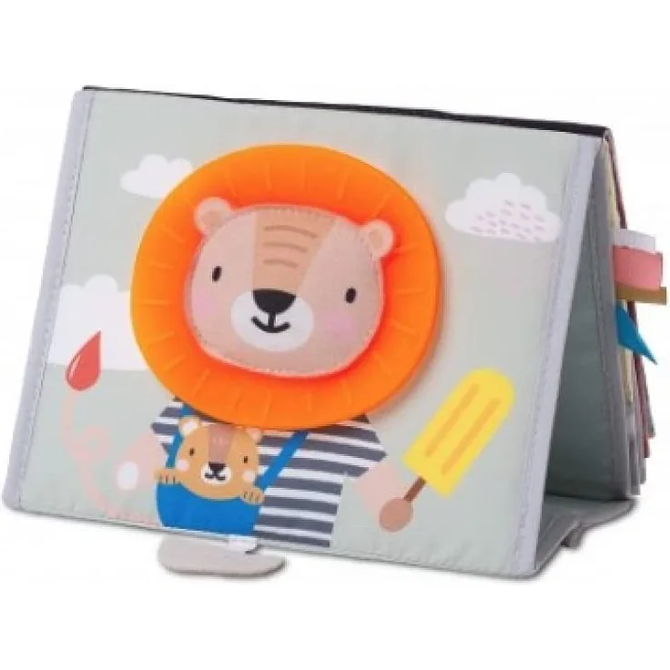 Taf Toys babybuch Savannah junior 22 x 18 cm Textil grau