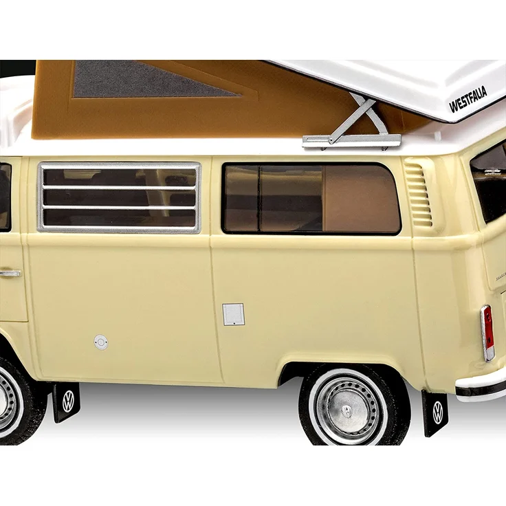 Revell 07676 VW T2 Camper Modellbausatz für Einsteiger mit dem Easy-Click-System, farbige Bauteile, unlackiert – Bild 6