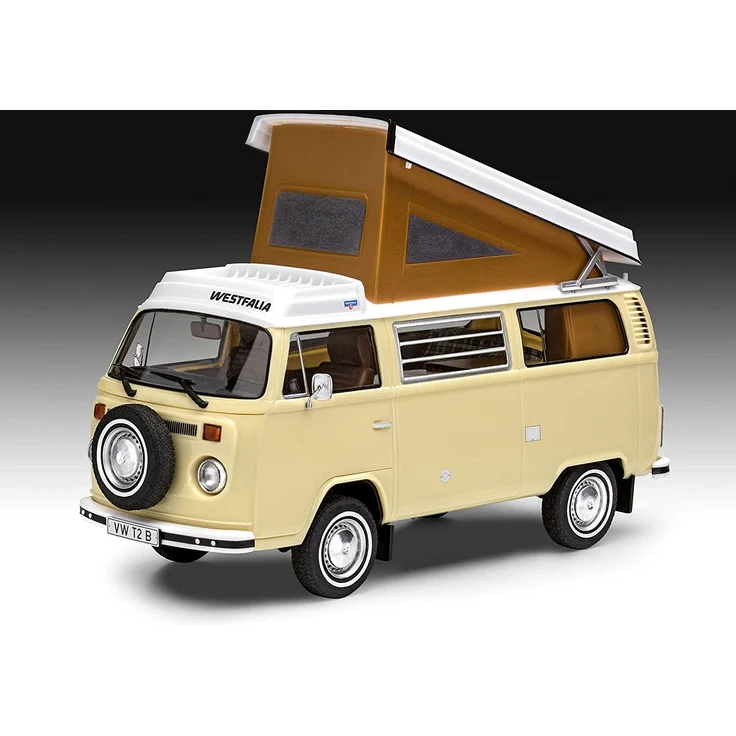 Revell 07676 VW T2 Camper Modellbausatz für Einsteiger mit dem Easy-Click-System, farbige Bauteile, unlackiert – Bild 3