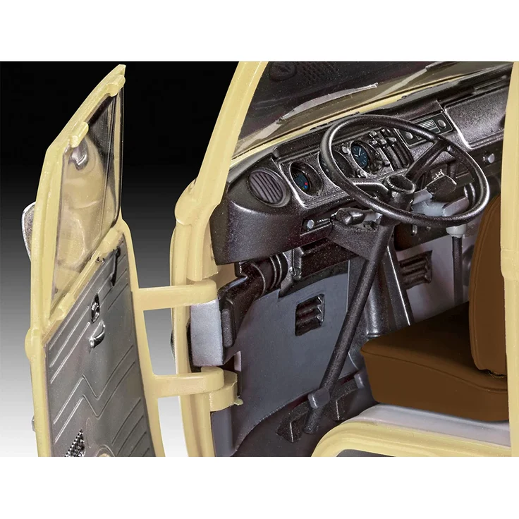 Revell 07676 VW T2 Camper Modellbausatz für Einsteiger mit dem Easy-Click-System, farbige Bauteile, unlackiert – Bild 7