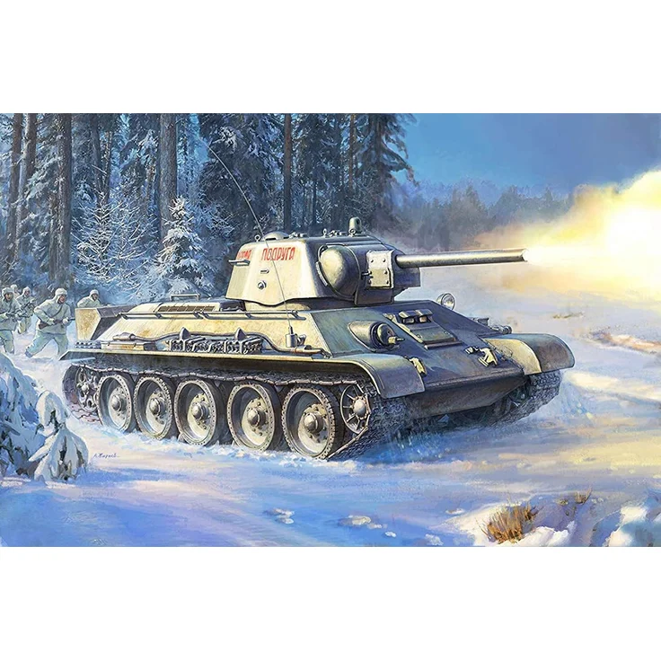 Zvezda T-34/76 mod. 1943 Uralmash 1:35 (3689) – Bild 4